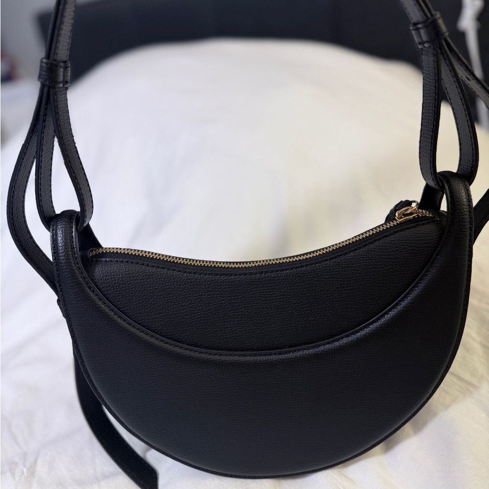 Polène Numero Dix Black Leather Crossbody Bag - Picture 3 of 4